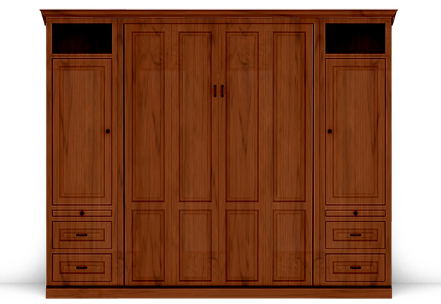 106T 141T2 IS 626 v3 Queen Traditional Cherry with Custom 24" Side Cabinets - Stained S14
$8575.0