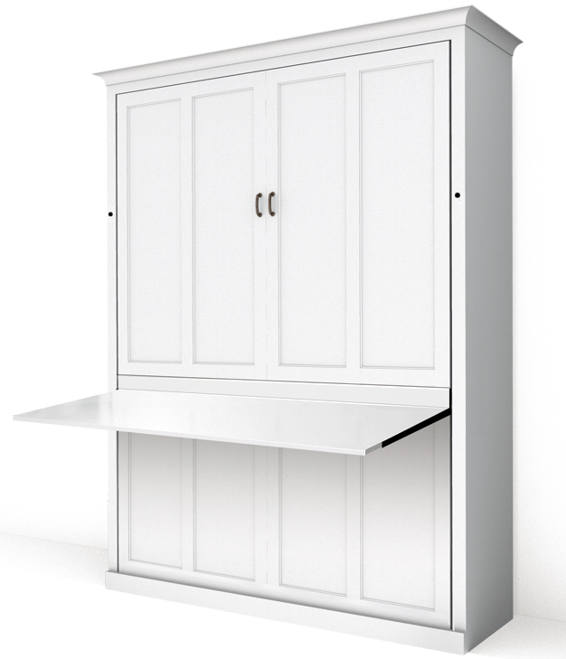 113S PM IS 626 Sale - Queen Shaker Panel with Dropdown Desk - Maple painted White
$4186.0