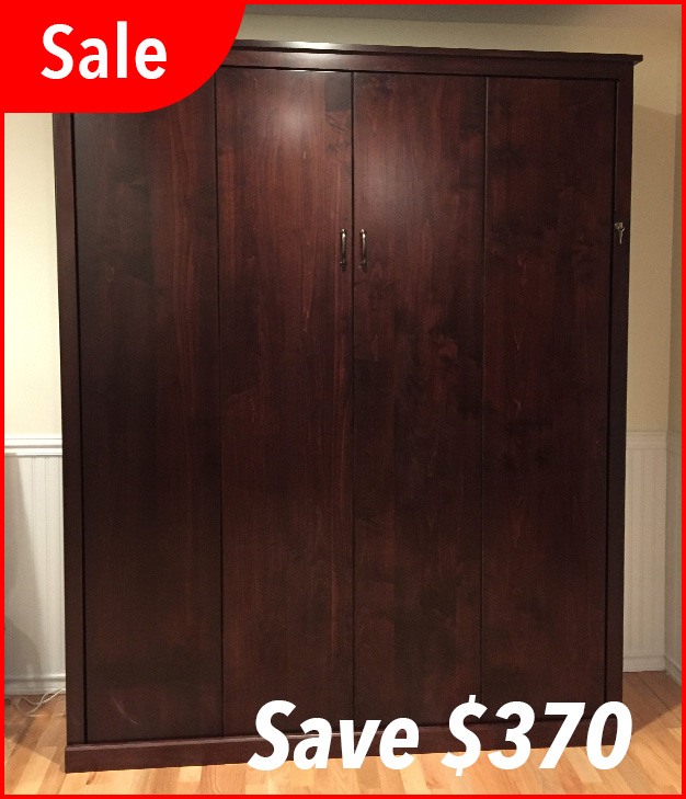 MB106C SM IS 626 Queen Vertical Contemporary Panel Murphy Bed - Stained Maple
SALE - $2491.0