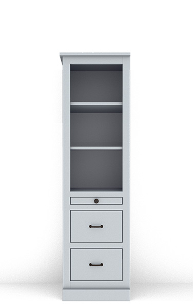 Murphy Bed Side Cabinet Collection 123C 2H 18" for Horizontal