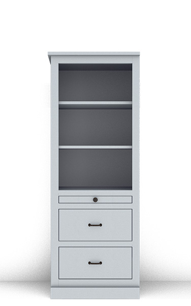 Murphy Bed Side Cabinet Collection 124C 2H 24" for Horizontal