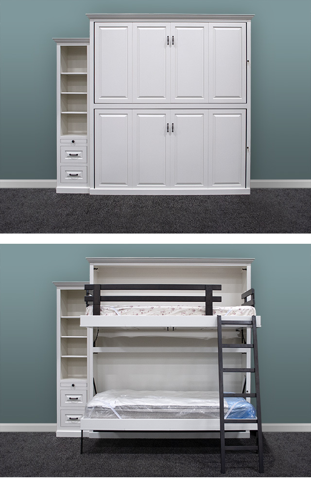 twin over twin murphy bed