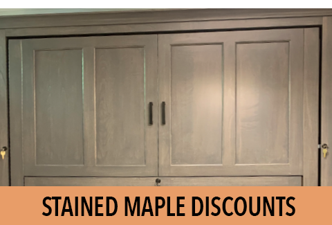 Stained Shaker Stock Discounts 480x313 Discounts on Shaker Stained Maple