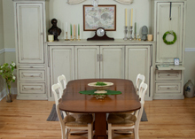 Twin Horizontal Murphy Bed Dining Room 220x157 Downsizing Solutions